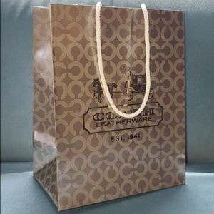Coach paper shopping bag